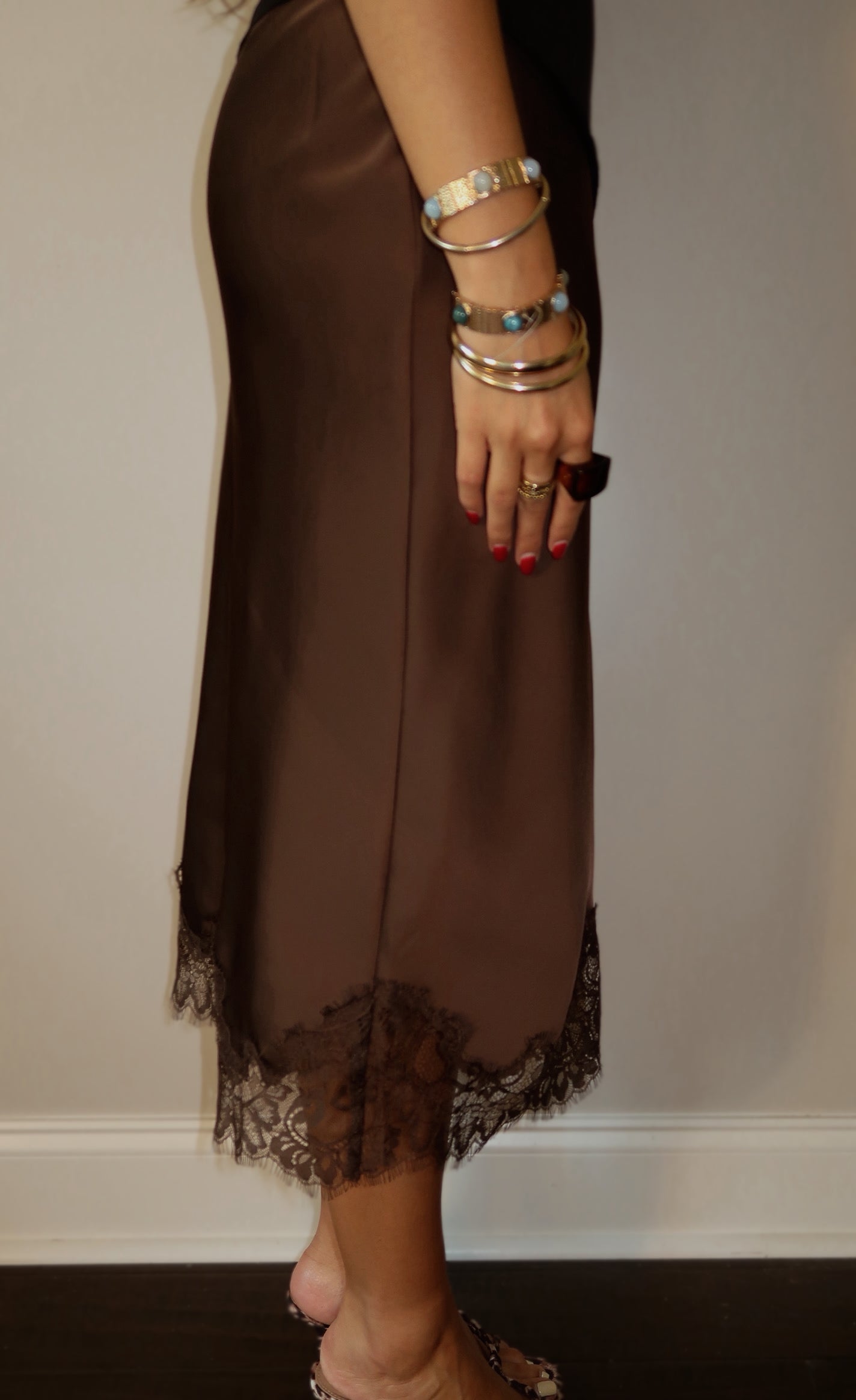 The Vinyl Lace Skirt