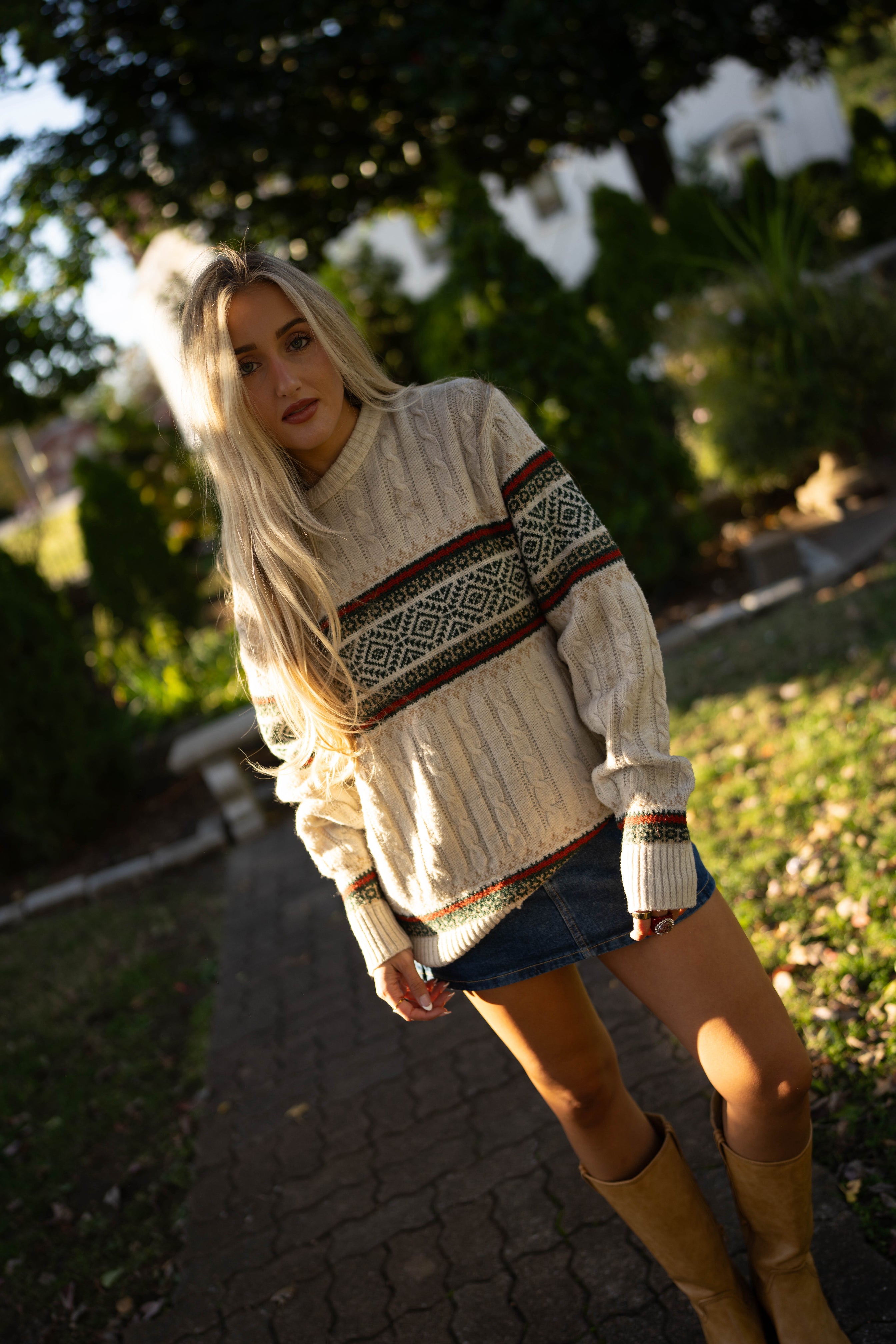 Vintage Woodland Knit Sweater
