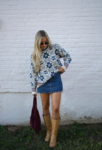 Vintage Blue Ridge Knit Sweater