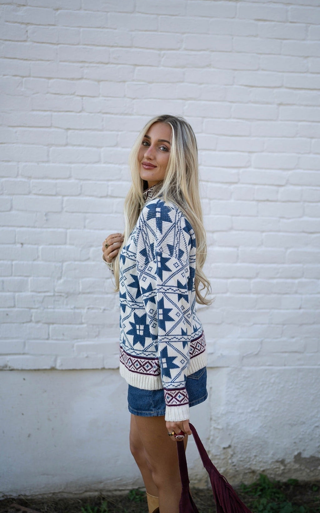 Vintage Blue Ridge Knit Sweater