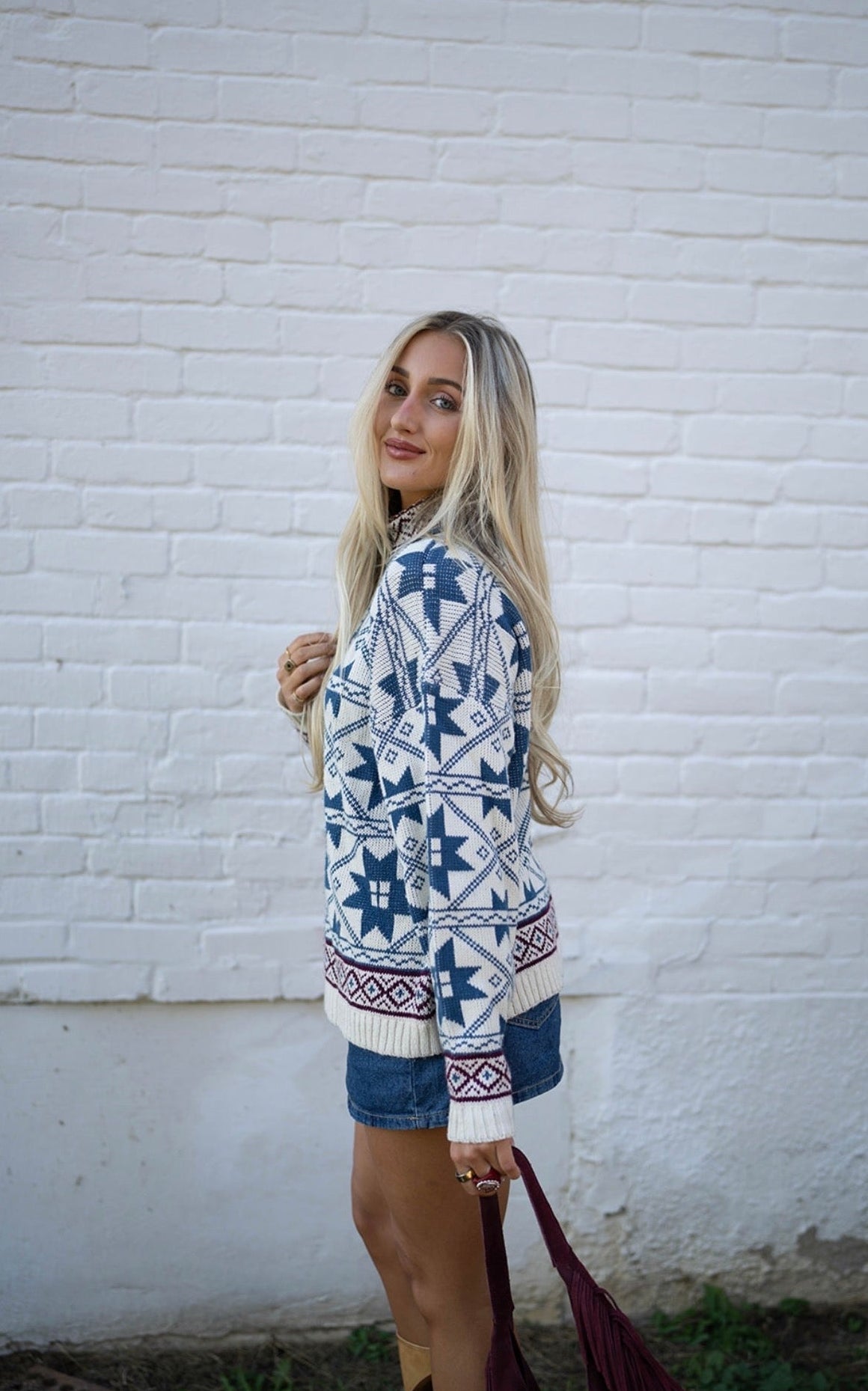 Vintage Blue Ridge Knit Sweater