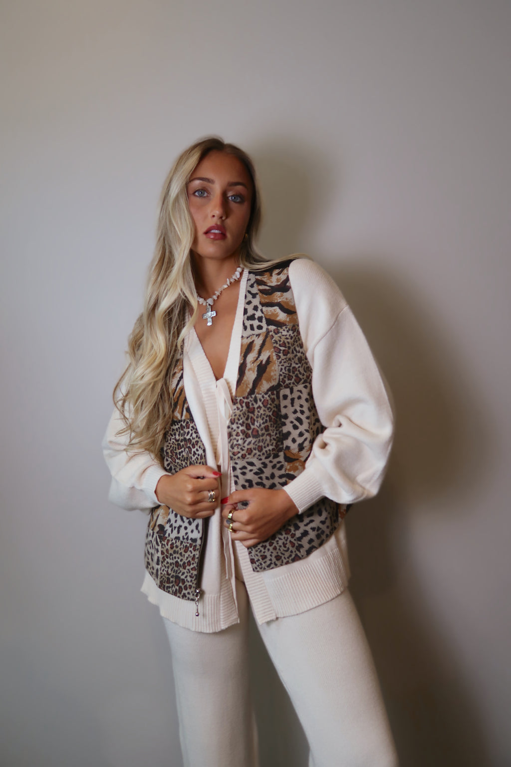 Vintage Animal Print Vest