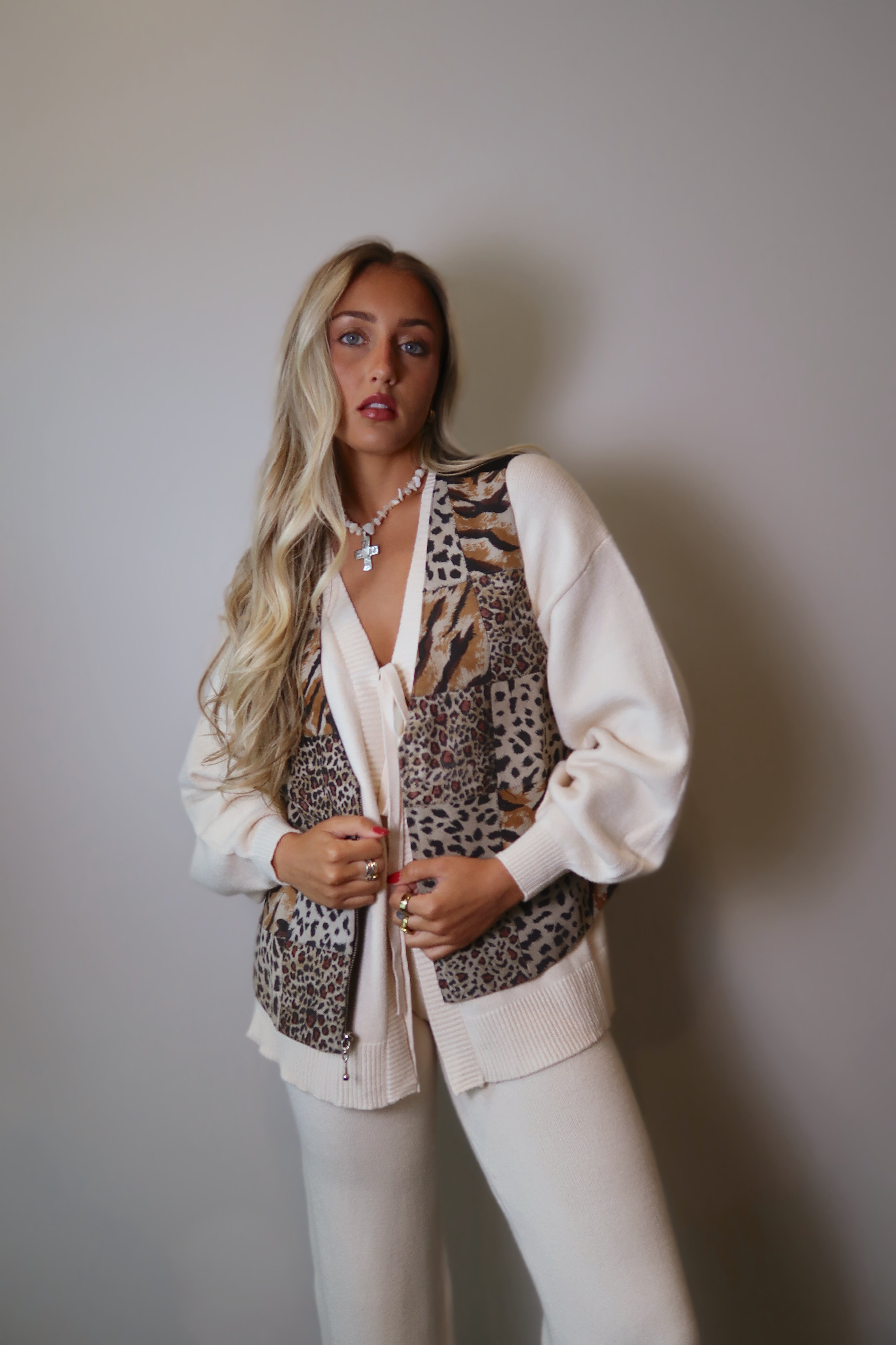 Vintage Animal Print Vest