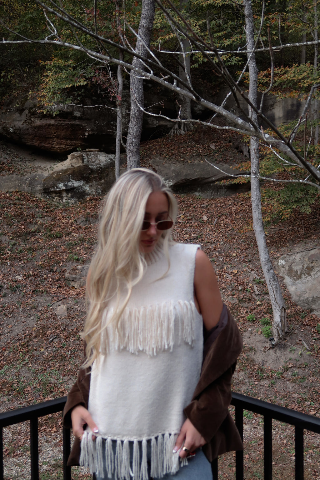 The Timber Fringe Knit Top