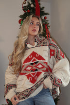 Vintage Red Maple Sweater